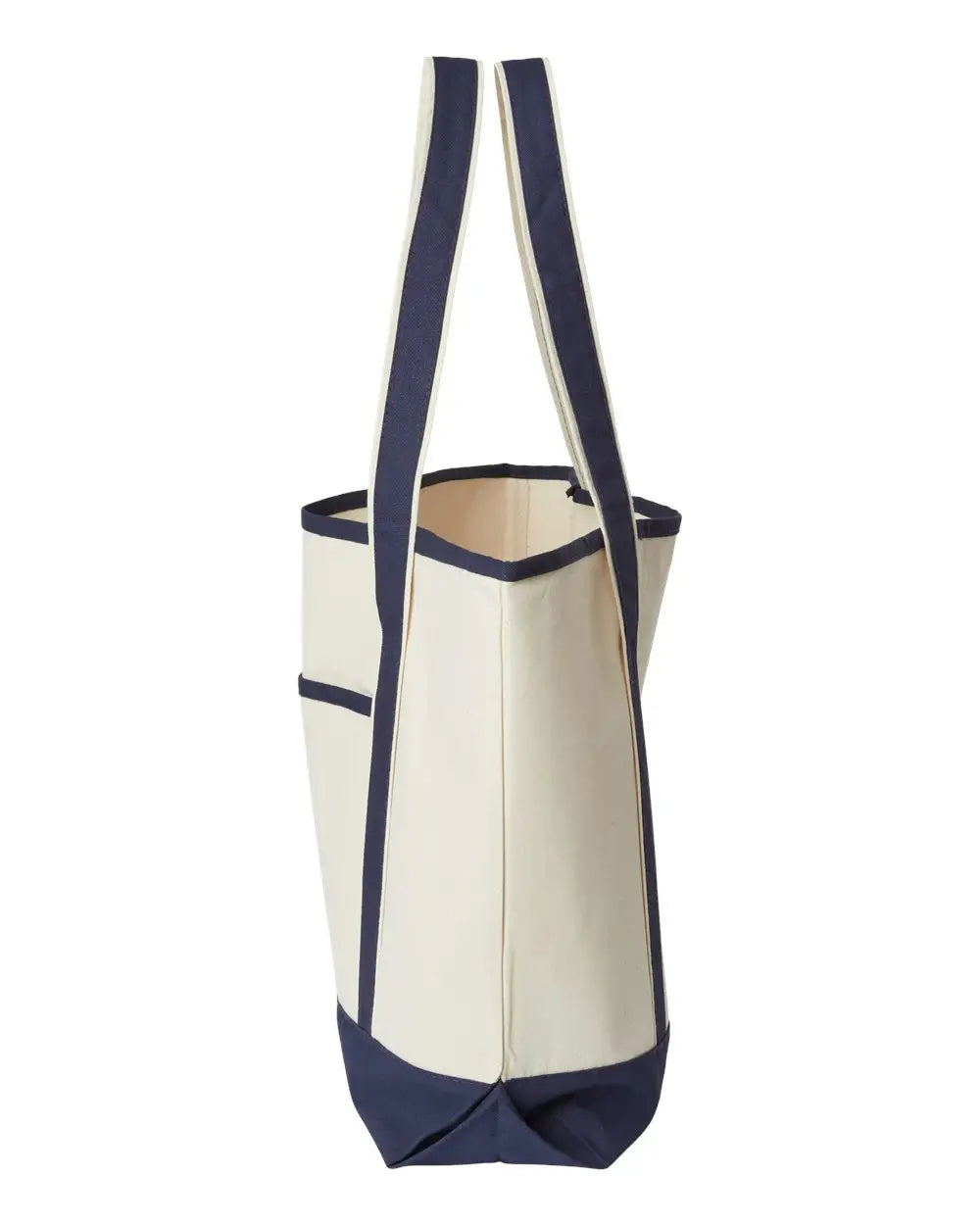 Oad Oad103 Promotional Heavyweight Large Beach Tote - 103 - Natural Navy - Ivory / one Size Fits Most