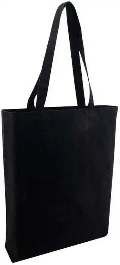 Oad Oad106r Midweight Recycled Gusseted Tote - Black - Black’ / one Size Fits Most