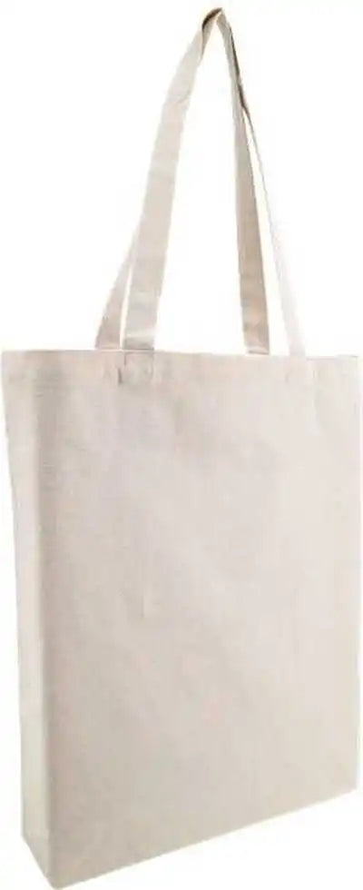 Oad Oad106r Midweight Recycled Gusseted Tote - Natural - Ivory / one Size Fits Most