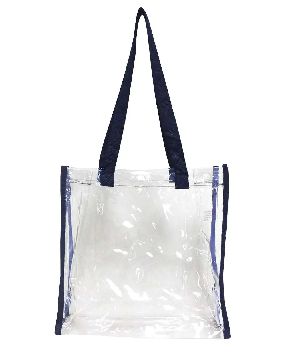 Oad Oad5004 Clear Value Tote - 5004 - Navy - one Size Fits Most