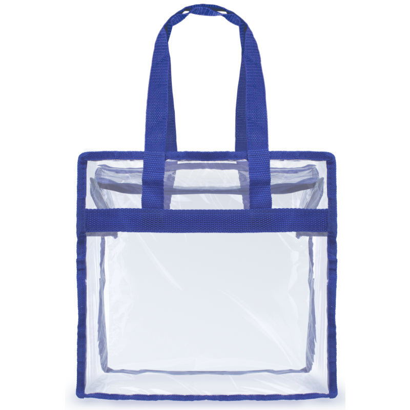 Oad Oad5004 Clear Value Tote - 5004 - Purple - one Size Fits Most
