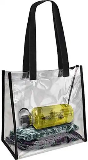 Oad Oad5004 Clear Value Tote - Black - one Size Fits Most