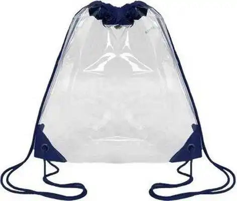 Oad Oad5007 Clear Drawstring Pack - Navy