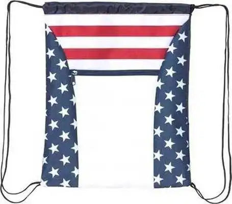 Oad Oad5050 Americana Drawstring Bag - Red White Blue