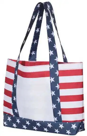 Oad Oad5052 Americana Boater Tote - Red White Blue - one Size Fits Most