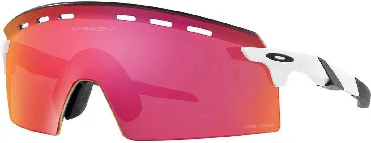 Oakley Encoder Strike Vented 9235 Sunglasses - Polished Black Prizm Field - White Red / one Size Fits Most