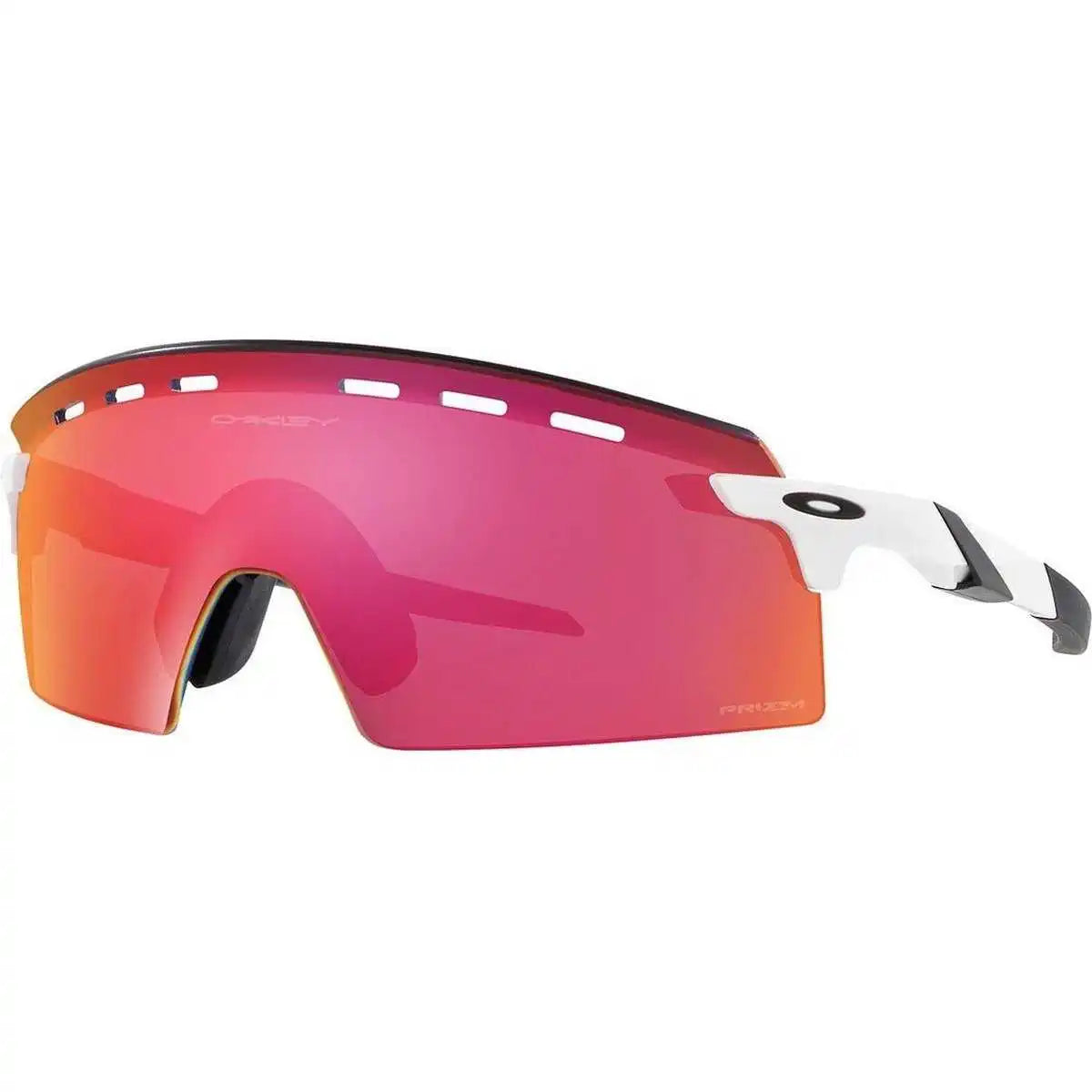 Oakley Encoder Strike Vented 9235 Sunglasses - Polished Black Prizm Field - White Red / one Size Fits Most