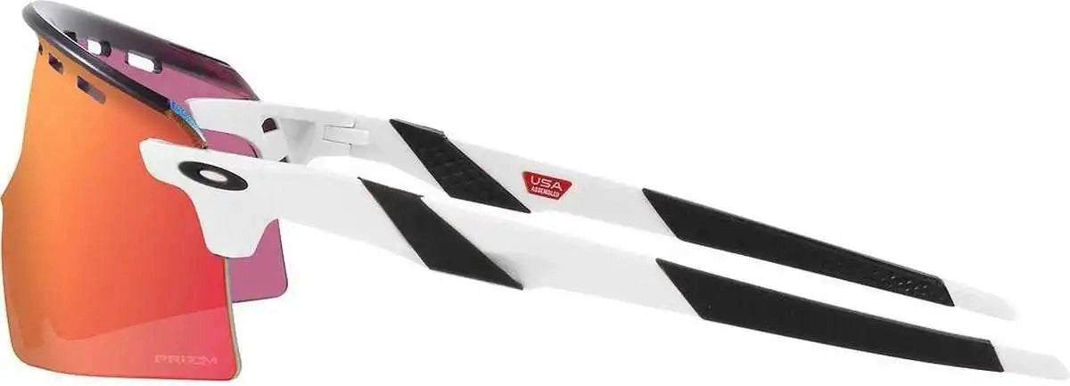 Oakley Encoder Strike Vented 9235 Sunglasses - Polished Black Prizm Field - White Red / one Size Fits Most