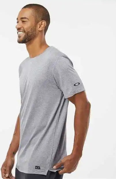 Oakley Foa402991 Team Issue Hydrolix t Shirt New Granite Heather