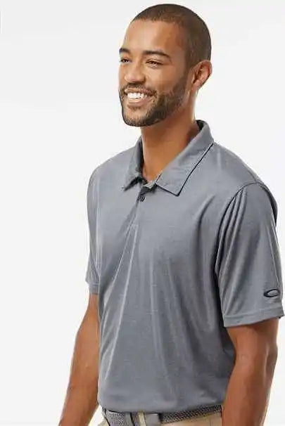 Oakley Foa402993 Team Issue Hydrolix Polo New Granite Heather