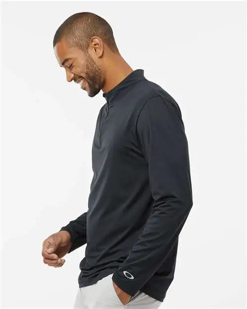 Oakley Foa402997 Team Issue Podium Quarter-zip Pullover - Blackout
