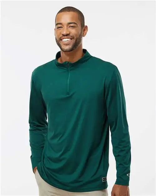 Oakley Foa402997 Team Issue Podium Quarter-zip Pullover - Fir