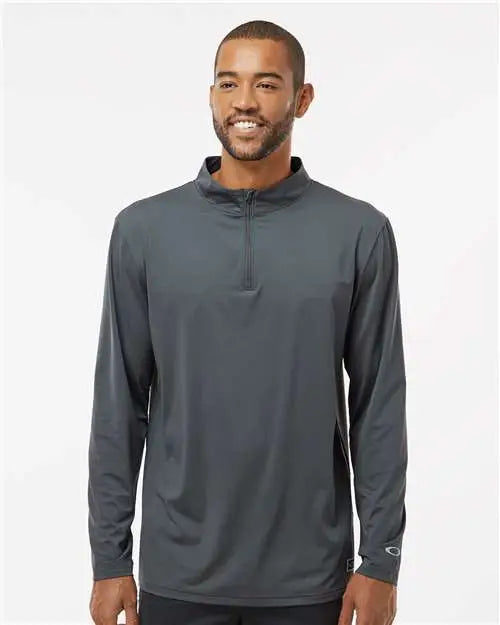 Oakley Foa402997 Team Issue Podium Quarter-zip Pullover - Forged Iron