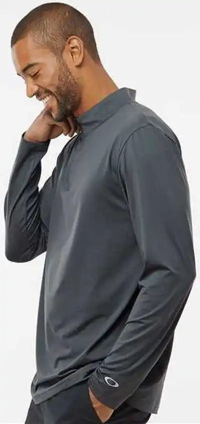Oakley Foa402997 Team Issue Podium Quarter-zip Pullover - Forged Iron