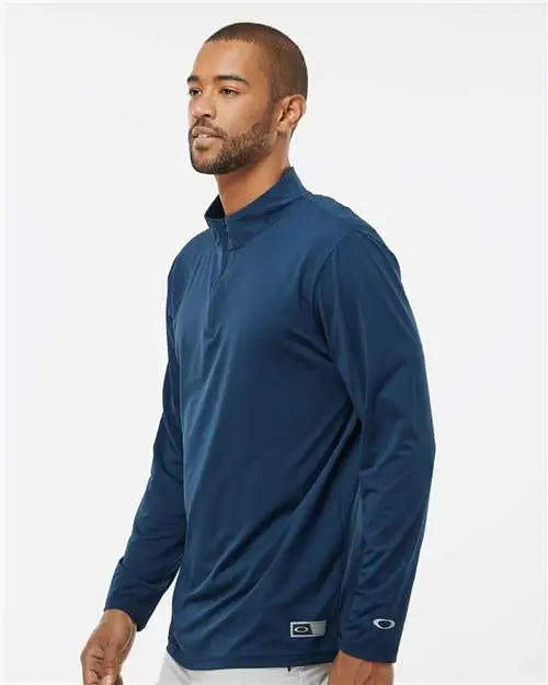 Oakley Foa402997 Team Issue Podium Quarter-zip Pullover - Navy
