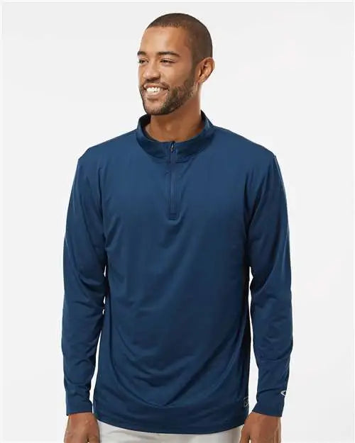 Oakley Foa402997 Team Issue Podium Quarter-zip Pullover - Navy