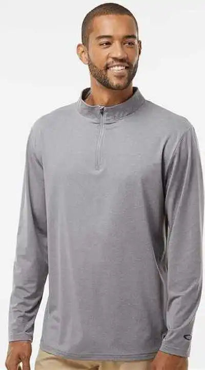 Oakley Foa402997 Team Issue Podium Quarter-zip Pullover - New Granite Heather