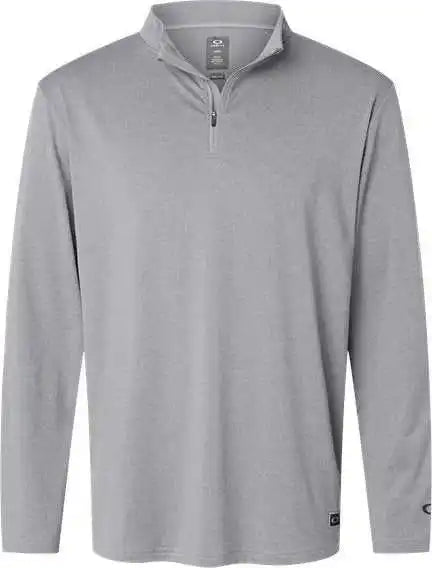 Oakley Foa402997 Team Issue Podium Quarter-zip Pullover - New Granite Heather