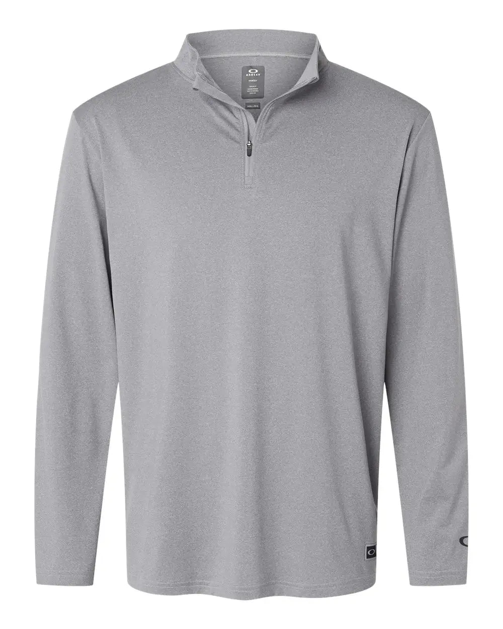 Oakley Foa402997 Team Issue Podium Quarter-zip Pullover - New Granite Heather - Dark Gray / s