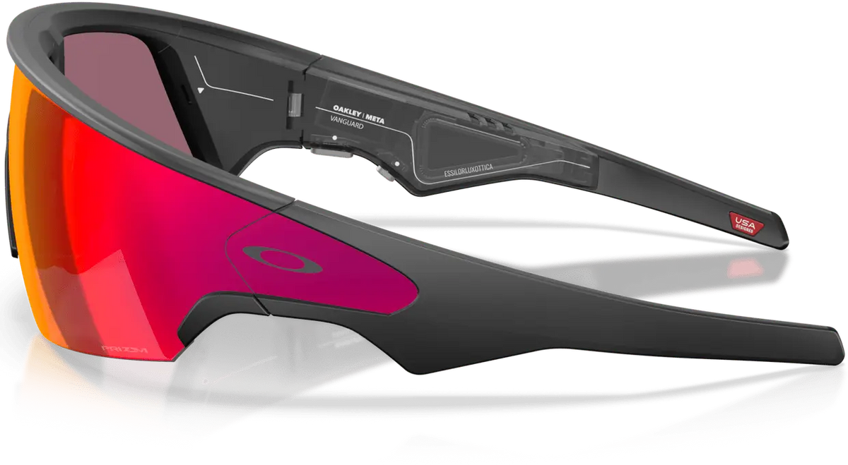 Oakley Meta Vanguard Sunglasses - Black Prizm Road - Red / one Size Fits Most
