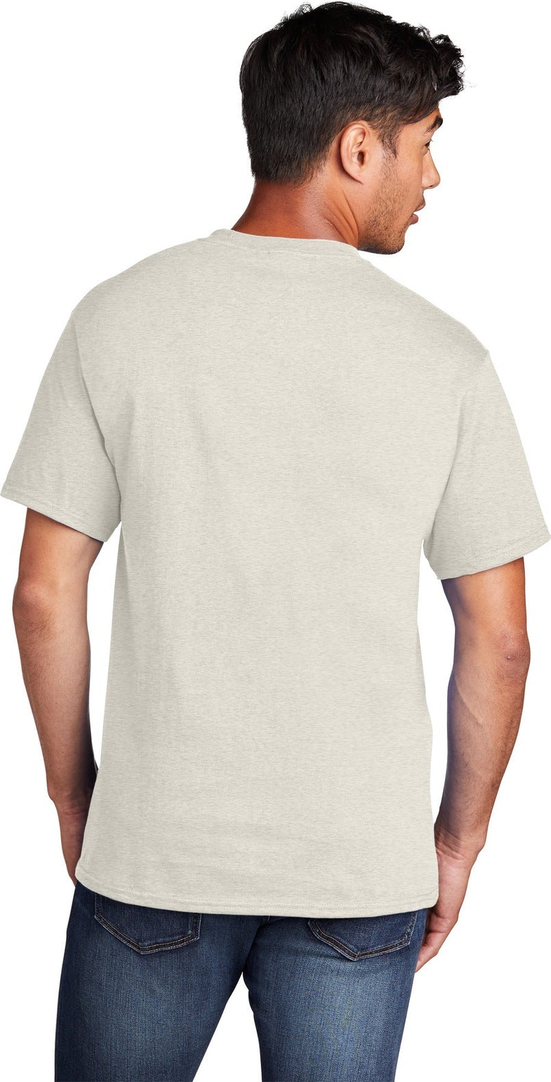 OatHthr Port & Co Core Cotton Tee. PC54