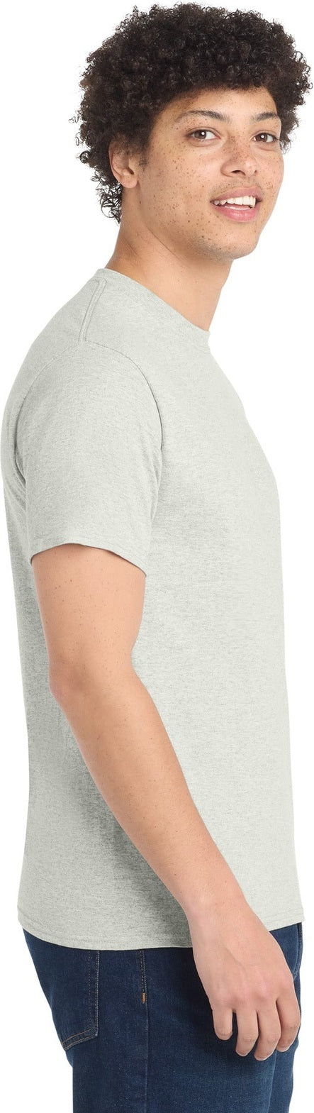 OatHthr Port & Co Core Cotton Tee. PC54