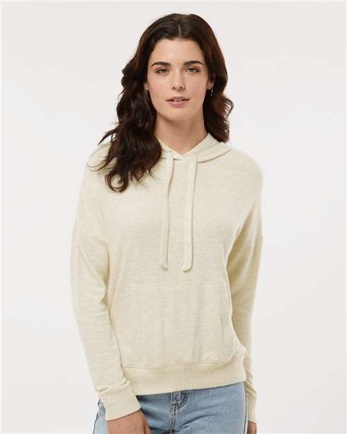 Oatmeal Heather Women&#39;s Cuddle Fleece Hooded Pullover - BW1501