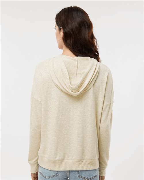Oatmeal Heather Women&#39;s Cuddle Fleece Hooded Pullover - BW1501