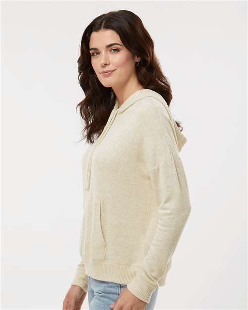 Oatmeal Heather Women&#39;s Cuddle Fleece Hooded Pullover - BW1501