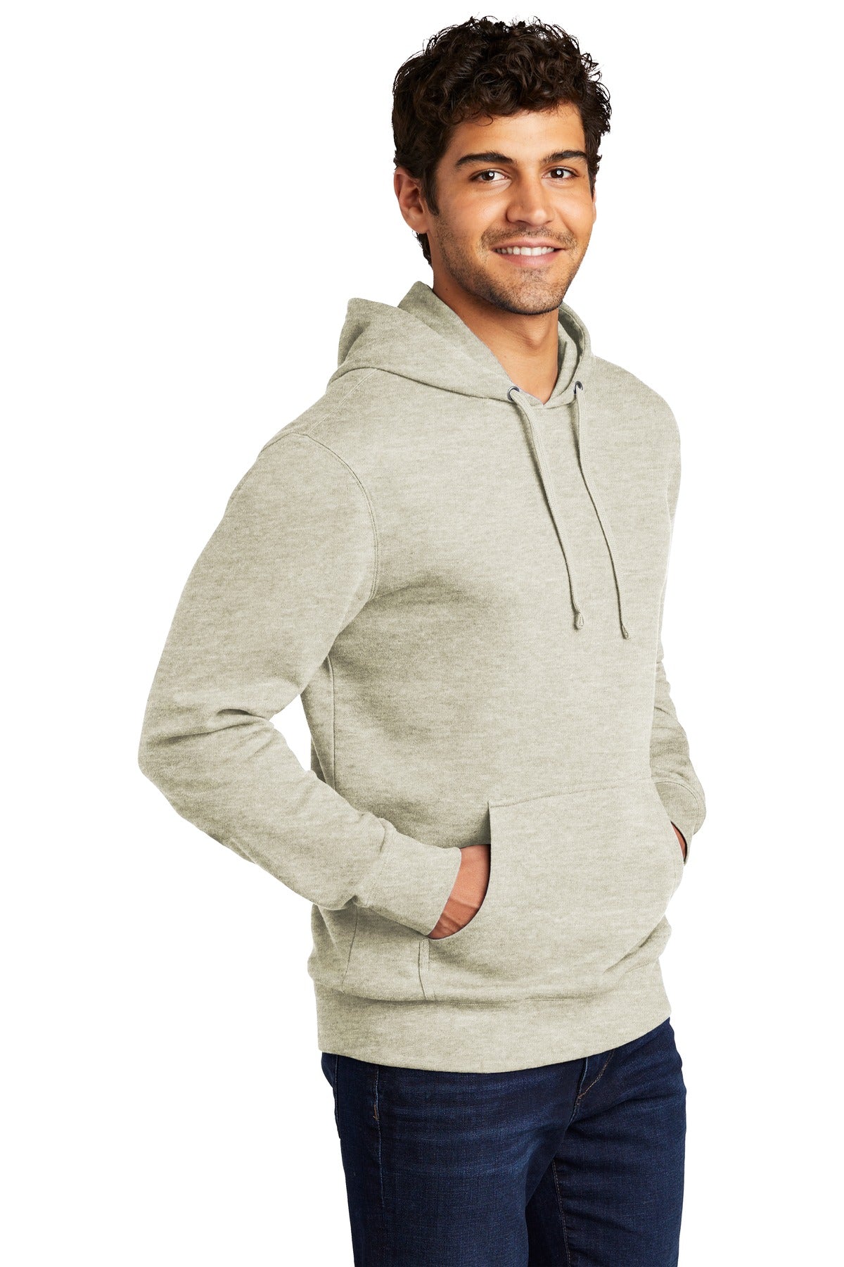 Oatmeal Hthr District V.I.T. Fleece Hoodie DT6100
