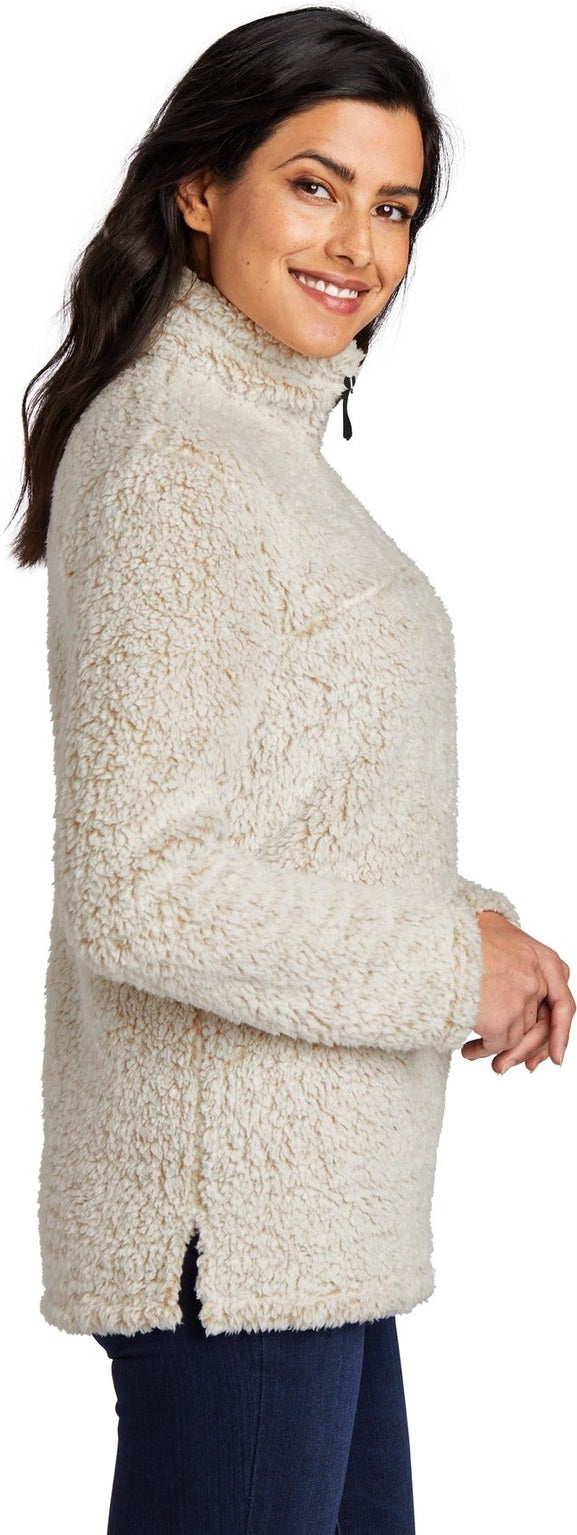 Oatmeal Hthr Port Authority Women's Cozy 1/4-Zip Fleece L130