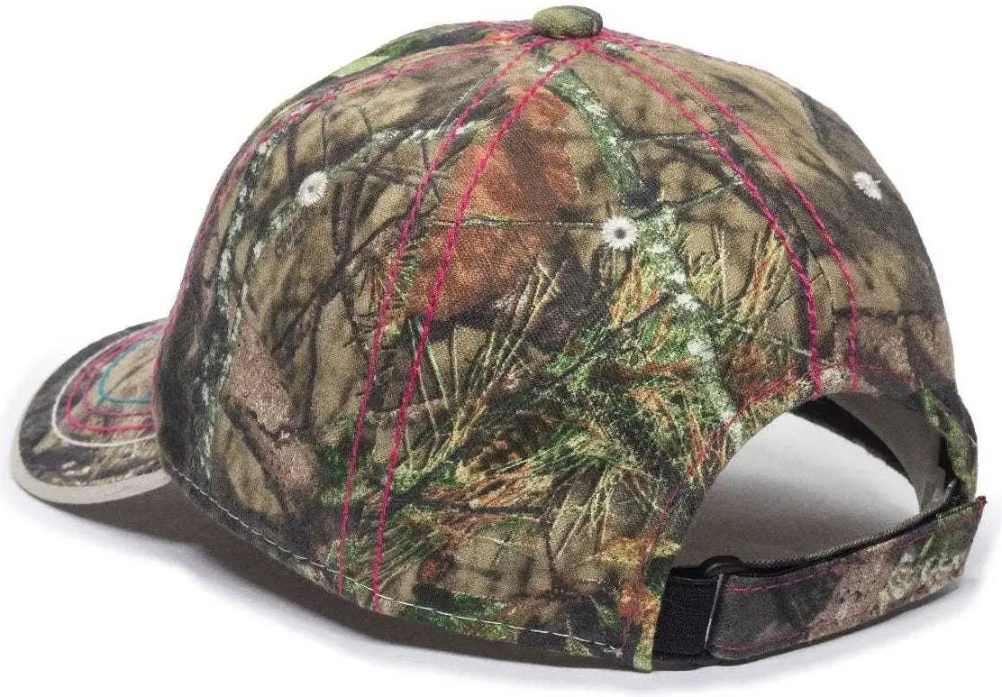 Oc Sports 101lds Adjustable Ladies Fit Cap - Mossy Oak Break-up Country - 6 7/8’’ - 7 1/2’’