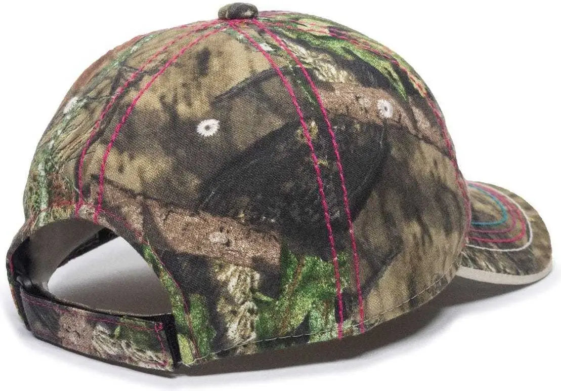 Oc Sports 101lds Adjustable Ladies Fit Cap - Mossy Oak Break-up Country - 6 7/8’’ - 7 1/2’’