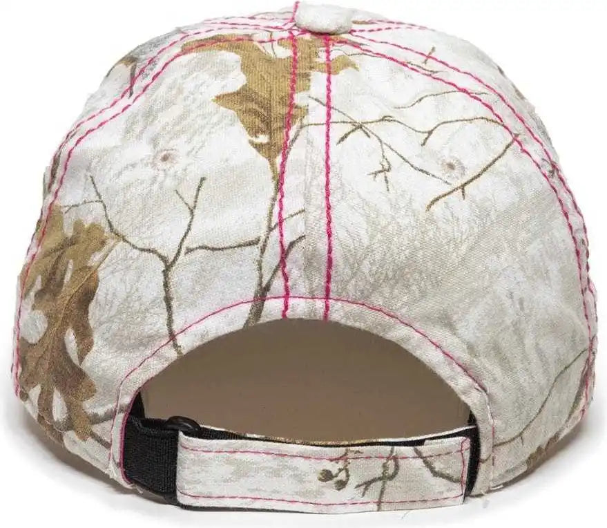 Oc Sports 101lds Adjustable Ladies Fit Cap - Realtree Xtra Snow - 6 7/8’’ - 7 1/2’’