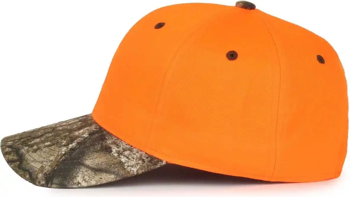 Oc Sports 202is Adjustable Cap that is Easily Visible - Blaze Realtree Apx - Osfm
