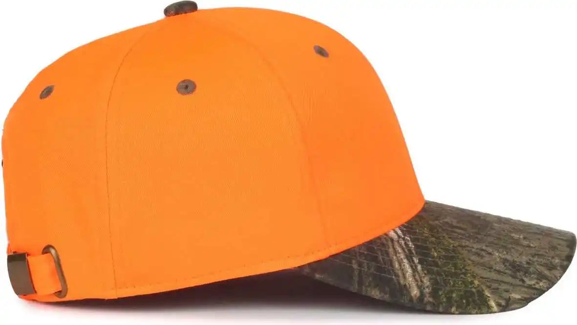 Oc Sports 202is Adjustable Cap that is Easily Visible - Blaze Mossy Oak Country Dna - Osfm
