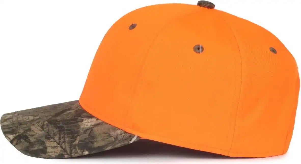 Oc Sports 202is Adjustable Cap that is Easily Visible - Blaze Mossy Oak Country Dna - Osfm