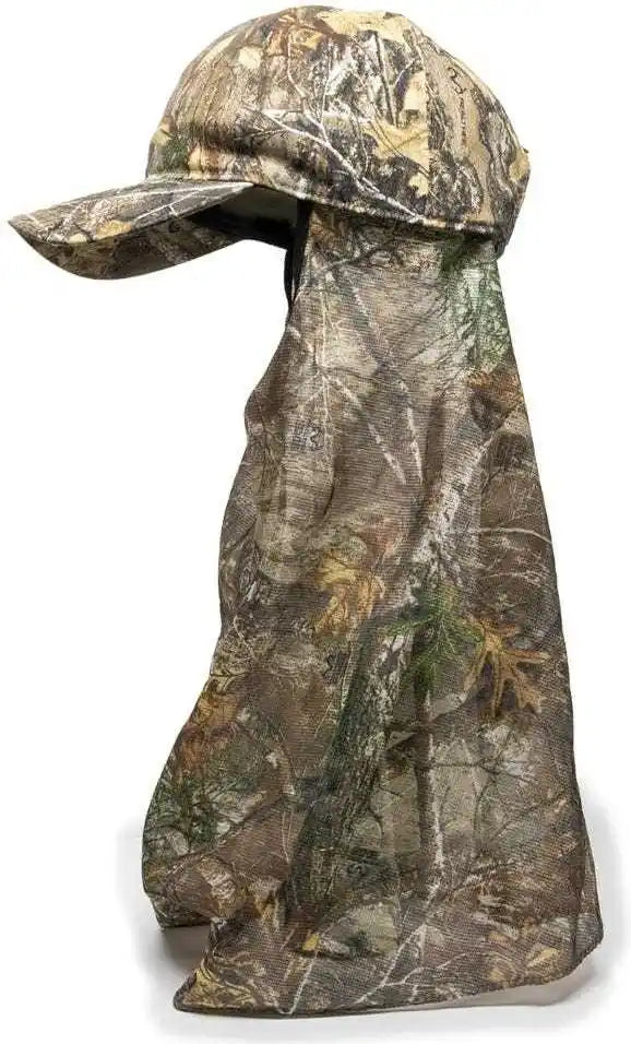 Oc Sports 203dn Adjustable Cap with Attached Mesh Facemask - Realtree Edge - 6 7/8’’ - 7 1/2’’