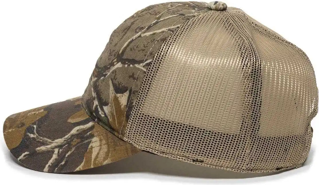 Oc Sports 430pc Adjustable Mesh Back Cap - Advantage Classic Khaki - Realtree / 6 7/8’’ - 7 1/2’’