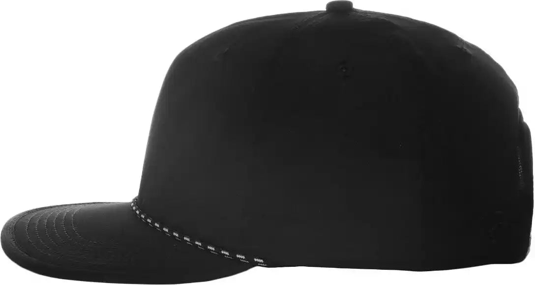 Oc Sports 504 Packable Flat Visor with Cord Cap - Black - 6 7/8’’ - 7 1/2’’