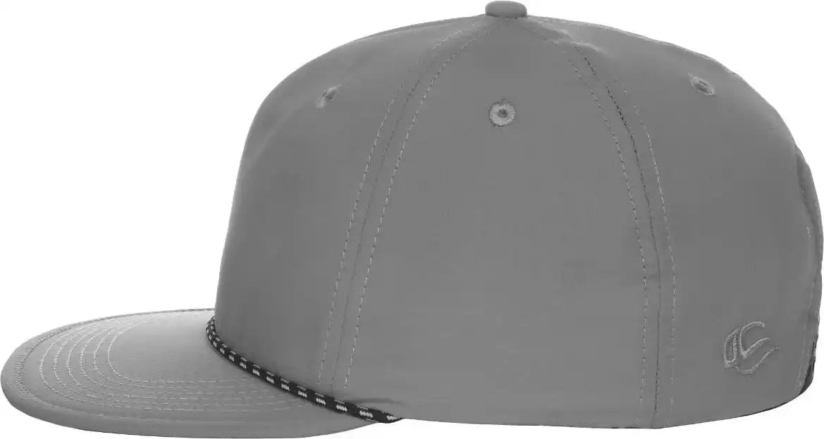 Oc Sports 504 Packable Flat Visor with Cord Cap - Gray - 6 7/8’’ - 7 1/2’’