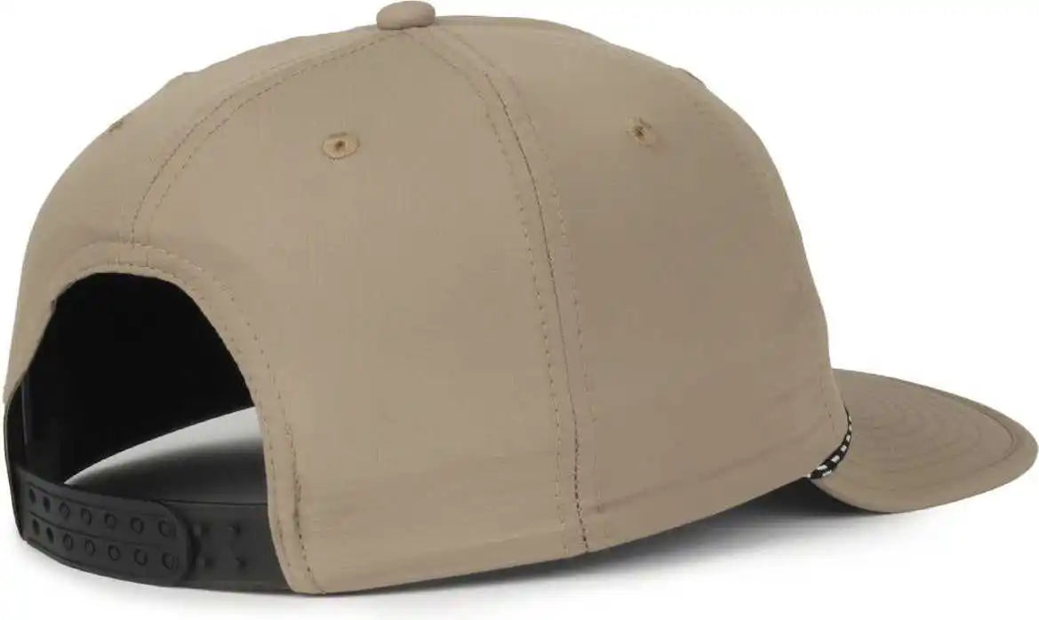 Oc Sports 504 Packable Flat Visor with Cord Cap - Khaki - Osfm
