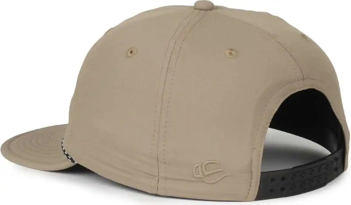 Oc Sports 504 Packable Flat Visor with Cord Cap - Khaki - Osfm