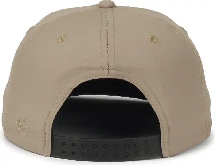 Oc Sports 504 Packable Flat Visor with Cord Cap - Khaki - Osfm