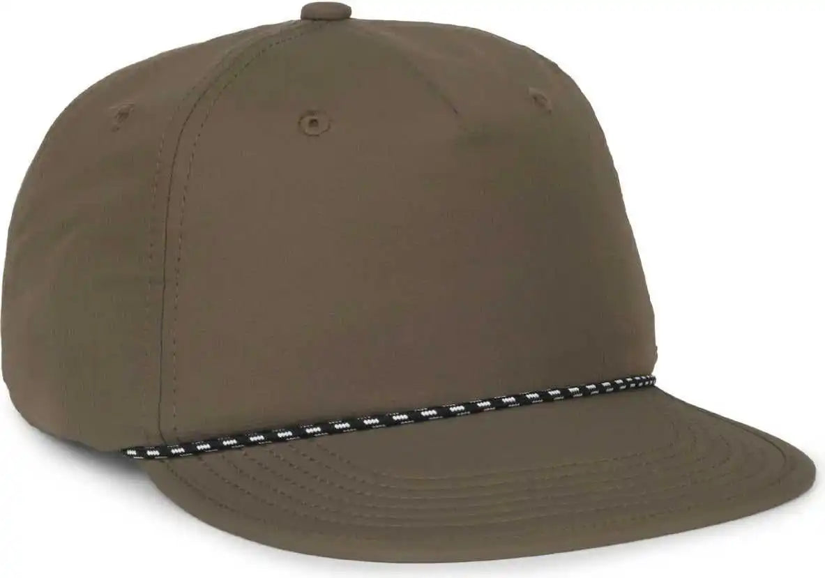Oc Sports 504 Packable Flat Visor with Cord Cap - Olive - Osfm