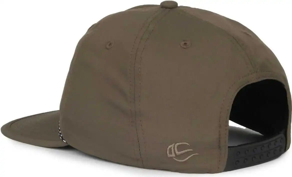 Oc Sports 504 Packable Flat Visor with Cord Cap - Olive - Osfm