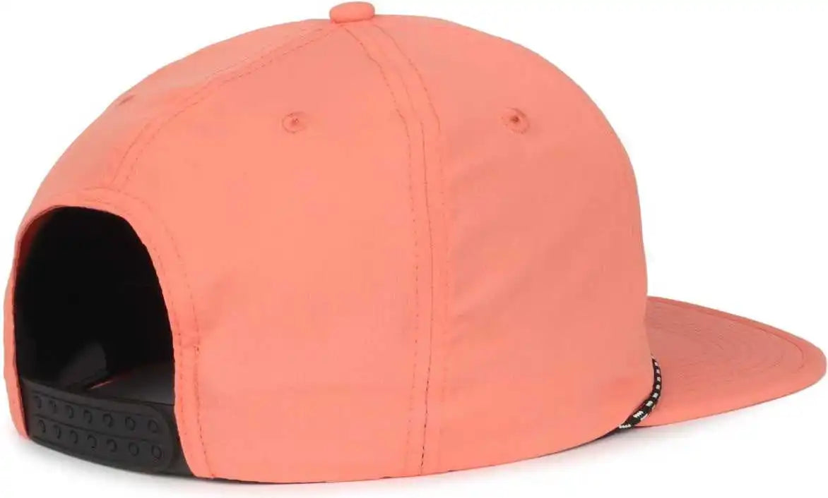 Oc Sports 504 Packable Flat Visor with Cord Cap - Salmon - Osfm
