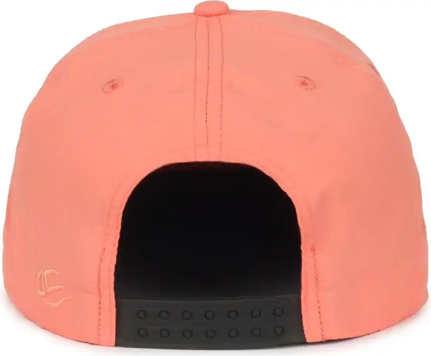 Oc Sports 504 Packable Flat Visor with Cord Cap - Salmon - Osfm
