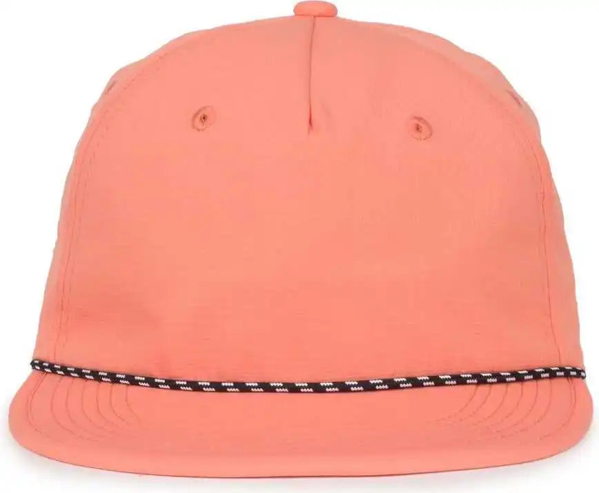 Oc Sports 504 Packable Flat Visor with Cord Cap - Salmon - Osfm
