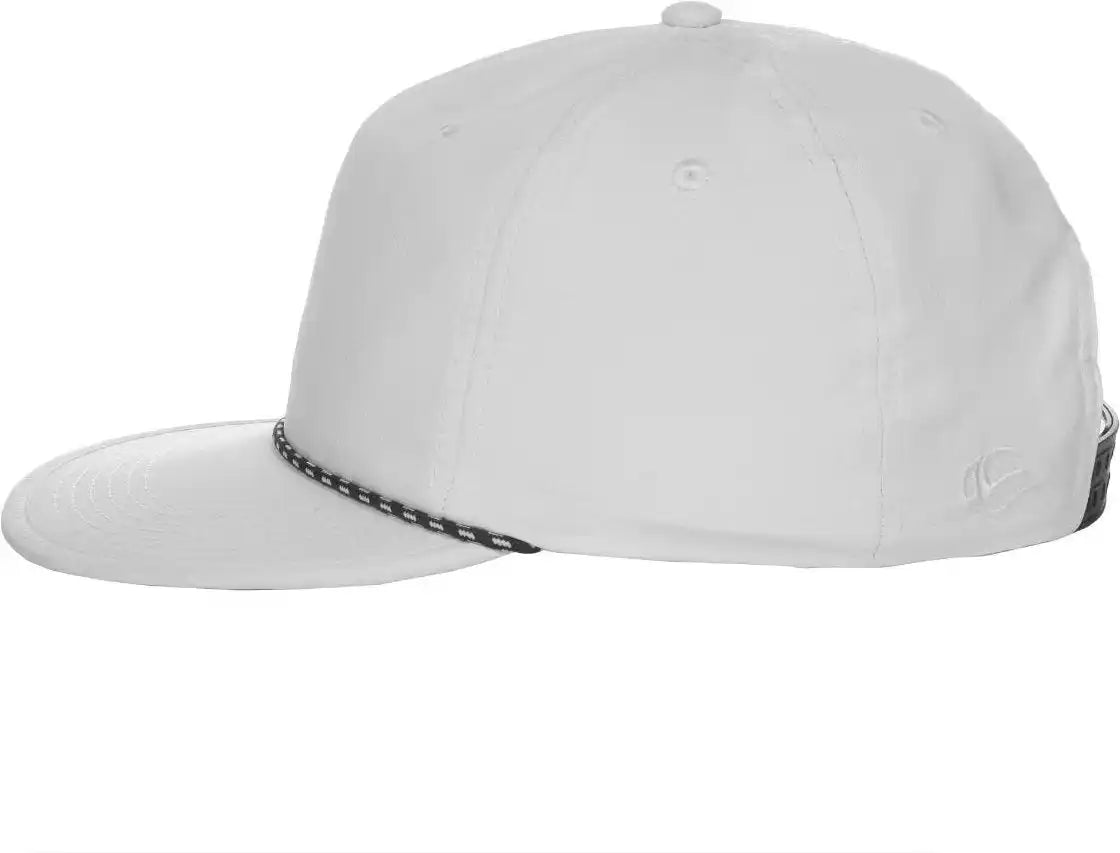Oc Sports 504 Packable Flat Visor with Cord Cap - White - 6 7/8’’ - 7 1/2’’